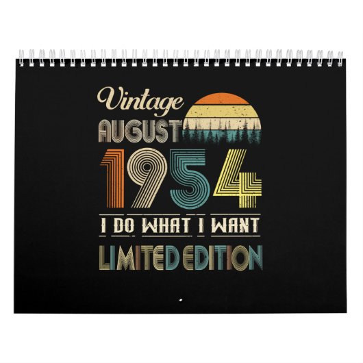  Augustus 1954 wat ik wil Beperkte Uitgave Kalender (Hoes)