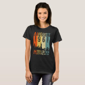 Augustus 1961 62 jaar Geweldige zijn T-shirt (Voorkant volledig)