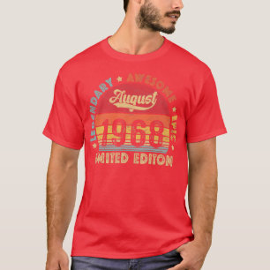 Augustus 1968 54th Birthday Legendary Geweldige Ep T-shirt