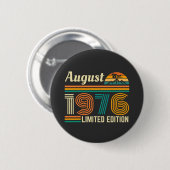 Augustus 1976 Limited Edition Ronde Button 5,7 Cm (Voorkant /achterkant)
