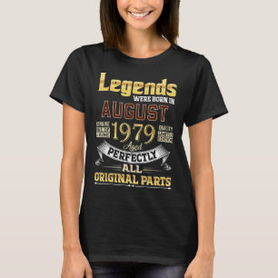 Augustus 1979 43 jaar oud 43 jaar oud waren de leg t-shirt