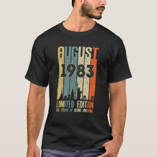 Augustus 1983 38 Birthday 38 jaar oud 1983 Birthda T-shirt