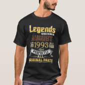 augustus 1993 29 jaar oud 29 jaar oud waren B T-shirt (Voorkant)