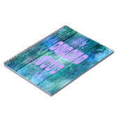 Augustus 2016 Paars Turquoise Month Notitieboek (Linkerzijde)