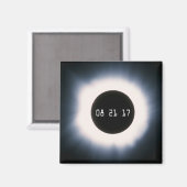 Augustus 2017 Totale zonnepanelen in zwart-wit Magneet (Voorkant / Achterkant)