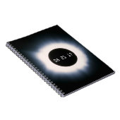 Augustus 2017 Totale zonnepanelen in zwart-wit Notitieboek (Rechterzijde)