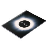 Augustus 2017 Totale zonnepanelen in zwart-wit Notitieboek (Linkerzijde)