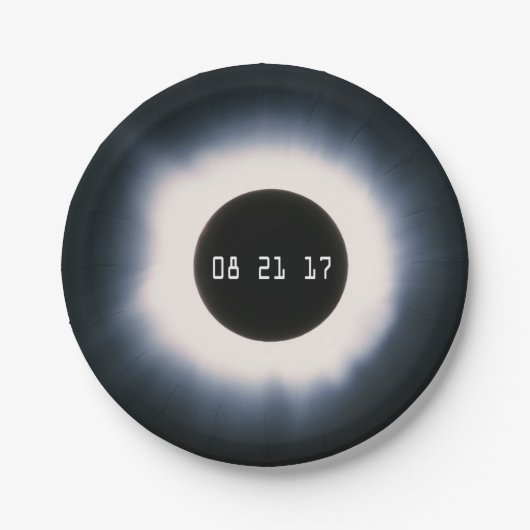 Augustus 2017 Totale zonnepanelen in zwart-wit Papieren Bordje (Voorkant)