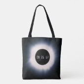 Augustus 2017 Totale zonnepanelen in zwart-wit Tote Bag (Achterkant)