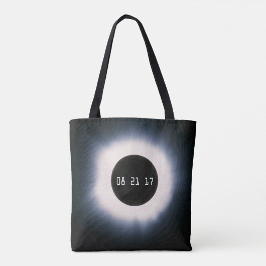 Augustus 2017 Totale zonnepanelen in zwart-wit Tote Bag (Achterkant)