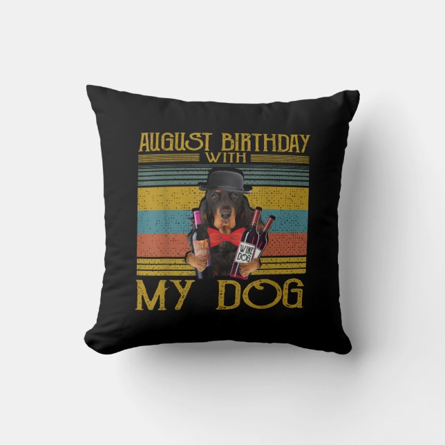 Augustus 2020 met mijn Gordon Setter Dog Kussen (Voorkant)