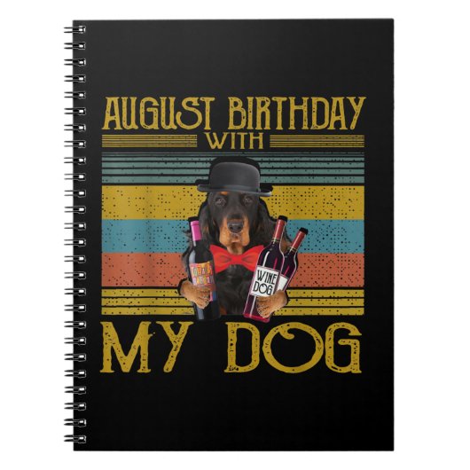 Augustus 2020 met mijn Gordon Setter Dog Notitieboek (Voorkant)