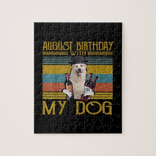 Augustus 2020 met mijn Grote Pyreneeën Dog Legpuzzel (Verticaal)
