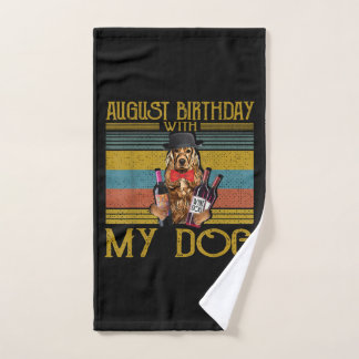 Augustus 2020 met mijn Ierse Setter Dog Handdoek