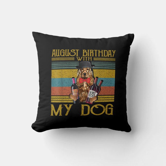 Augustus 2020 met mijn Ierse Setter Dog Kussen (Voorkant)