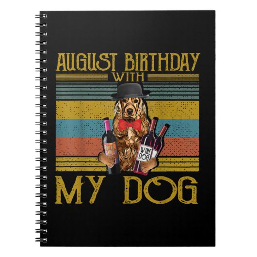 Augustus 2020 met mijn Ierse Setter Dog Notitieboek (Voorkant)