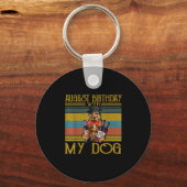 Augustus 2020 met mijn Ierse Setter Dog Sleutelhanger (Voorkant)