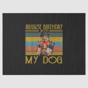 Augustus 2020 met mijn Ierse Setter Dog Tissuepapier