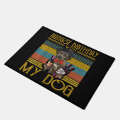 Augustus 2020 met mijn Ierse Wolfhound Dog Deurmat (Schuin)