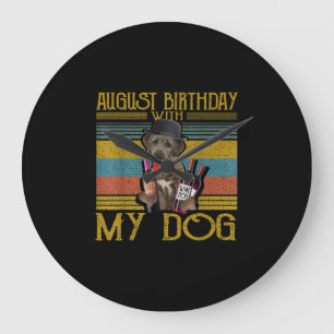 Augustus 2020 met mijn Ierse Wolfhound Dog Grote Klok