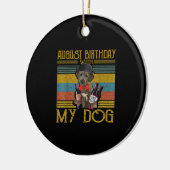 Augustus 2020 met mijn Ierse Wolfhound Dog Keramisch Ornament (Links)