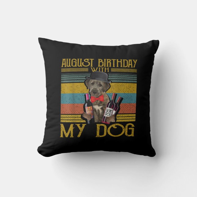 Augustus 2020 met mijn Ierse Wolfhound Dog Kussen (Voorkant)