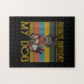 Augustus 2020 met mijn Ierse Wolfhound Dog Legpuzzel (Horizontaal)