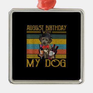 Augustus 2020 met mijn Ierse Wolfhound Dog Metalen Ornament