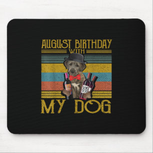 Augustus 2020 met mijn Ierse Wolfhound Dog Muismat