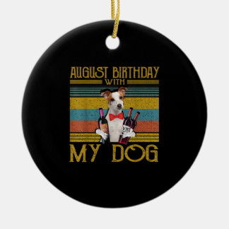 Augustus 2020 met mijn Jack Russell Dog Keramisch Ornament
