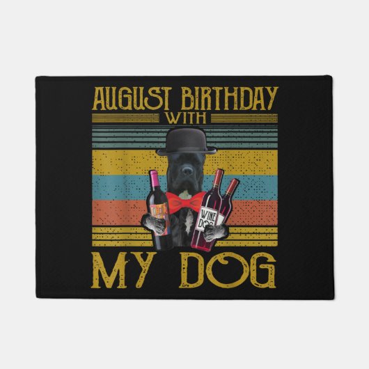 Augustus 2020 met mijn suikerriet Corso Dog Deurmat (Voorkant)