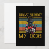 Augustus 2020 met mijn suikerriet Corso Dog Feestdagenkaart (Voorkant / Achterkant)