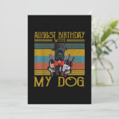 Augustus 2020 met mijn suikerriet Corso Dog Feestdagenkaart (Staand voorkant)
