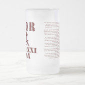 Augustus 21st Capricorn Roman Legion, gevroren gla Matglas Bierpul (Center)