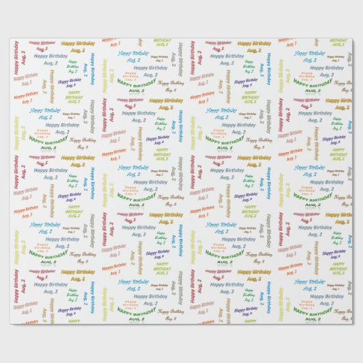 Augustus 2 cadeaupapier (Vlak)