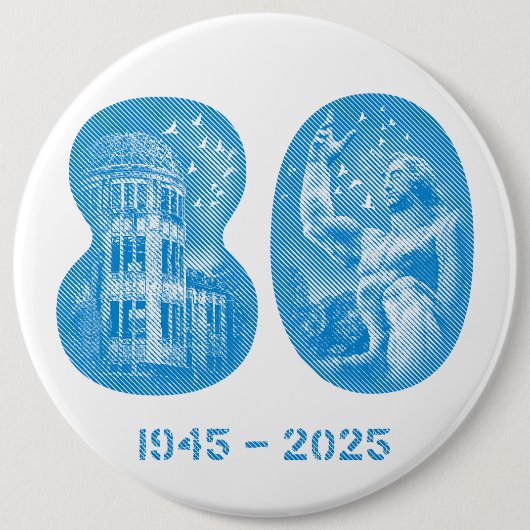 Augustus 5 NYC-evenement 2025 Knop - Kolossaal 6 i Ronde Button 6,0 Cm (Voorkant)