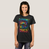 augustus 69 jaar oud sinds 1953 69e Stropdas T-shirt (Voorkant volledig)