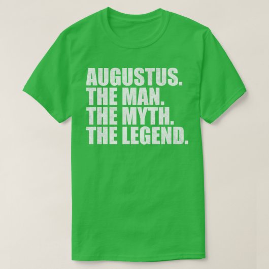 Augustus Augustus Naam Augustus Voornaam T-shirt (Design voorkant)