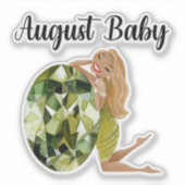 Augustus Baby Verjaardagssticker Sticker (Voorkant)