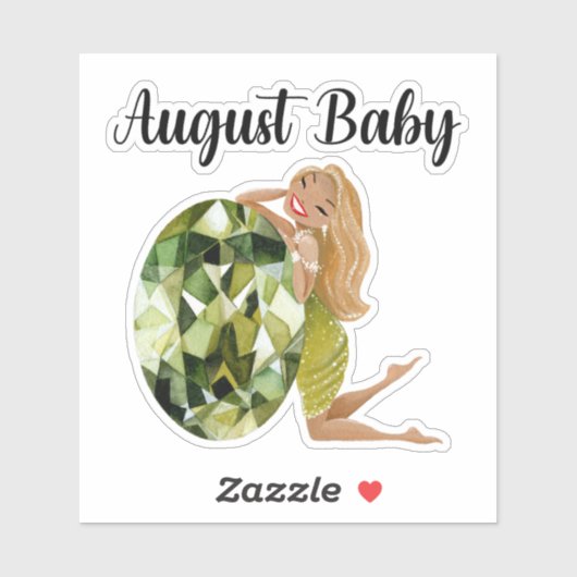 Augustus Baby Verjaardagssticker Sticker (Vel)