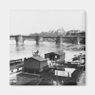 Augustus Bridge, Dresden, c.1910 Magneet