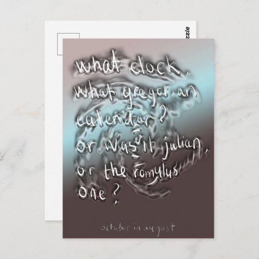 augustus briefkaart (Voorkant / Achterkant)