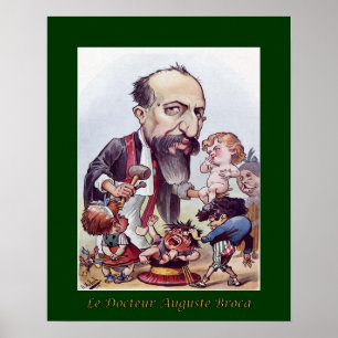 Augustus Broca ~ Pediatrics/Chirurgie ~ Moloch Poster