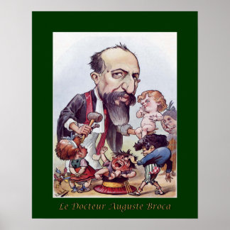 Augustus Broca ~ Pediatrics/Chirurgie ~ Moloch Poster