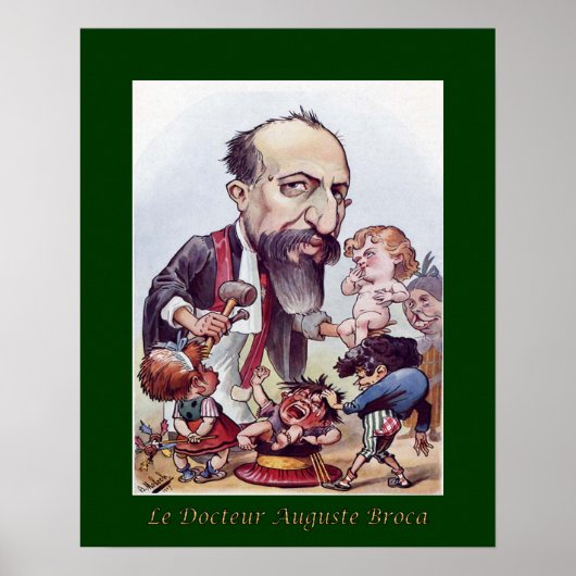 Augustus Broca ~ Pediatrics/Chirurgie ~ Moloch Poster (Voorkant)