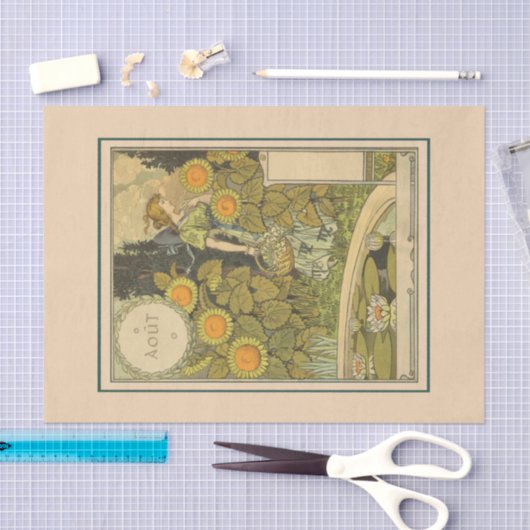 Augustus door Eugene Grasset Tissuepapier (Craft)