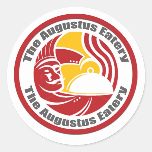 Augustus Eatery Logo Stickers (Voorkant)