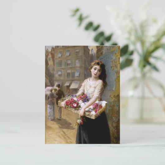 Augustus Edwin Mulready: Een verkoper van de Bloem Briefkaart (Staand voorkant)