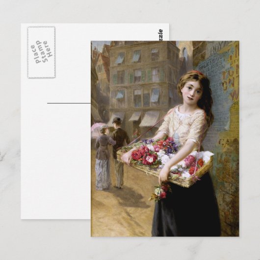 Augustus Edwin Mulready: Een verkoper van de Bloem Briefkaart (Voorkant / Achterkant)