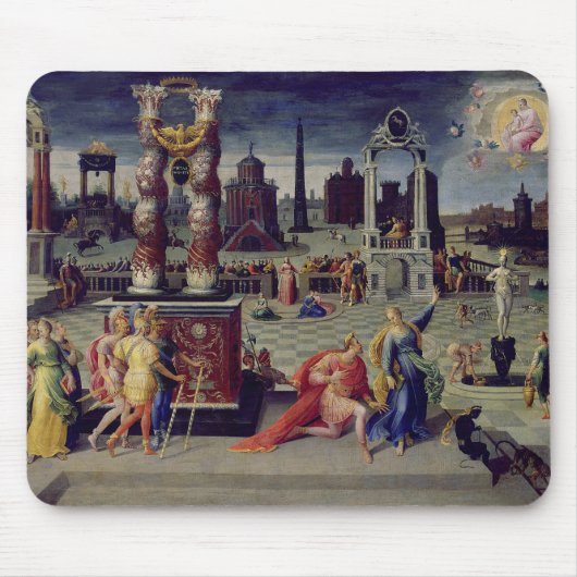 Augustus en de Tiburtine Sibyl Muismat (Voorkant)
